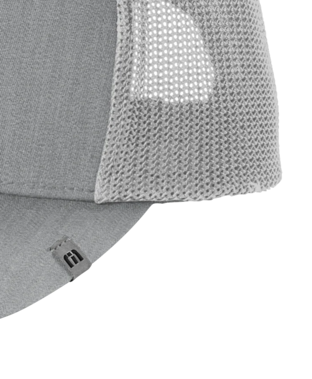 Closeup of a TM1MU423 TravisMathew Cruz Trucker Cap